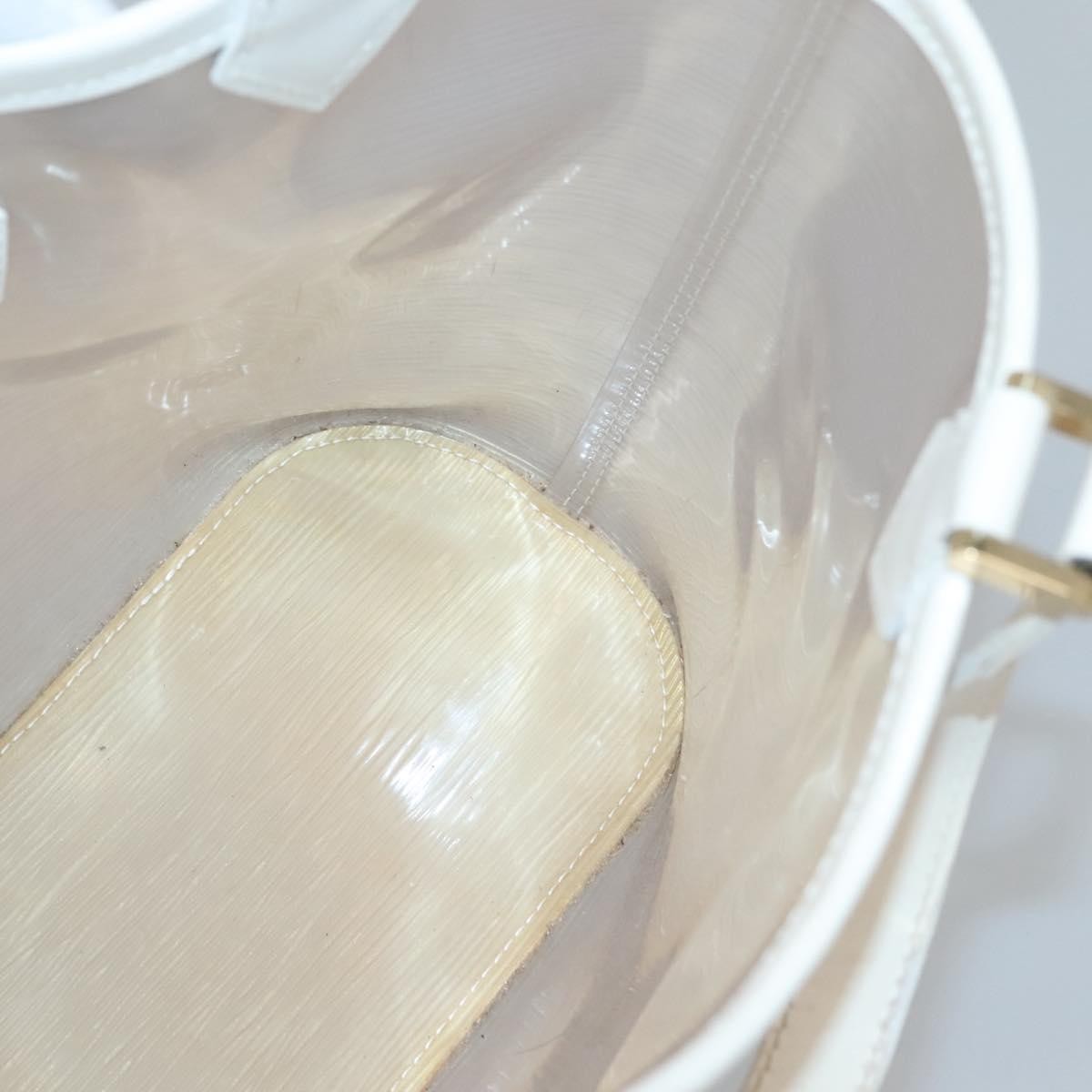 Louis Vuitton Plage Lagoon Bay Handbag Vinyl Epi Leather, WHITE, LEATHER, Handbag