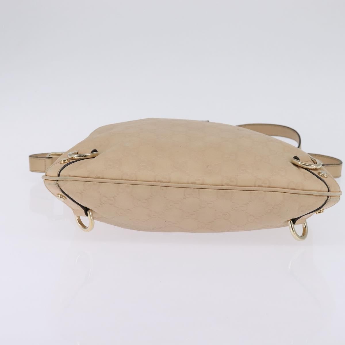 Gucci Abbey D-Ring Messenger Bag Guccissima leather, BEIGE, LEATHER, Shoulder bag