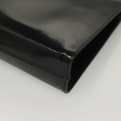 Salvatore Ferragamo Vintage Gancini Chain Shoulder Bag Patent Leather, BLACK, PATENT_LEATHER, Shoulder bag