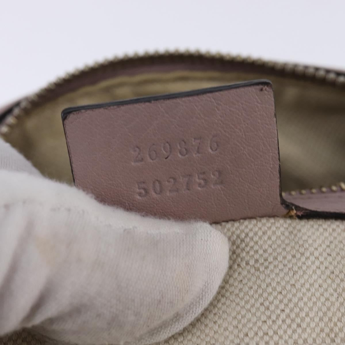 Gucci Vintage Web Boston Bag GG Canvas, BEIGE, CANVAS, Handbag