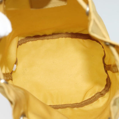 Prada Drawstring Wristlet Bucket Bag Tessuto, YELLOW, NYLON, Clutche & pouche