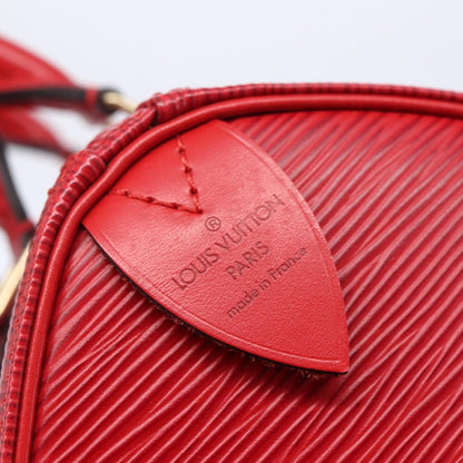 Louis Vuitton Speedy Handbag Epi Leather, RED, LEATHER, Handbag