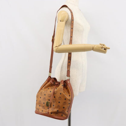 MCM Visetos Shoulder bag PVC, Brown, PVC, Shoulder Bag