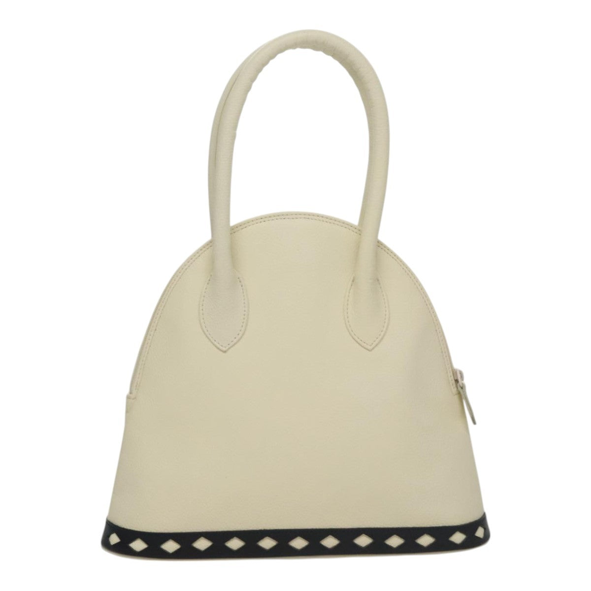 Saint Laurent Vintage Handbag Leather, WHITE, LEATHER, Handbag