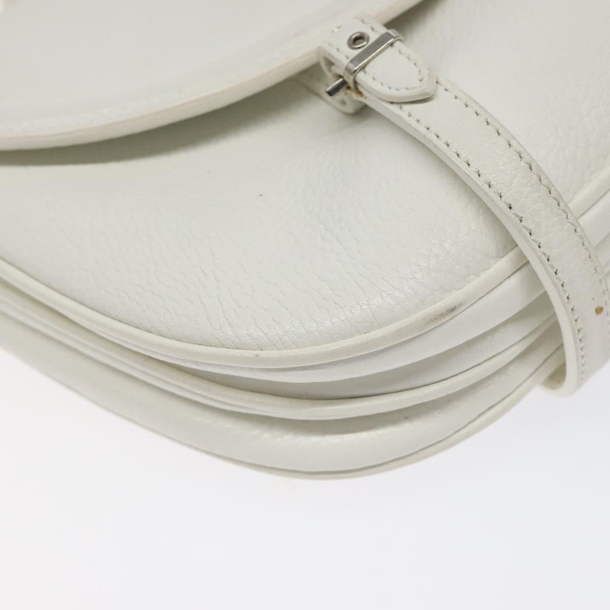 Salvatore Ferragamo Shoulder Bag Leather, WHITE, LEATHER, Shoulder bag