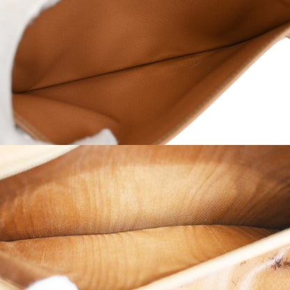 Celine Macadam Shoulder Bag Canvas, BROWN, CANVAS, Shoulder bag