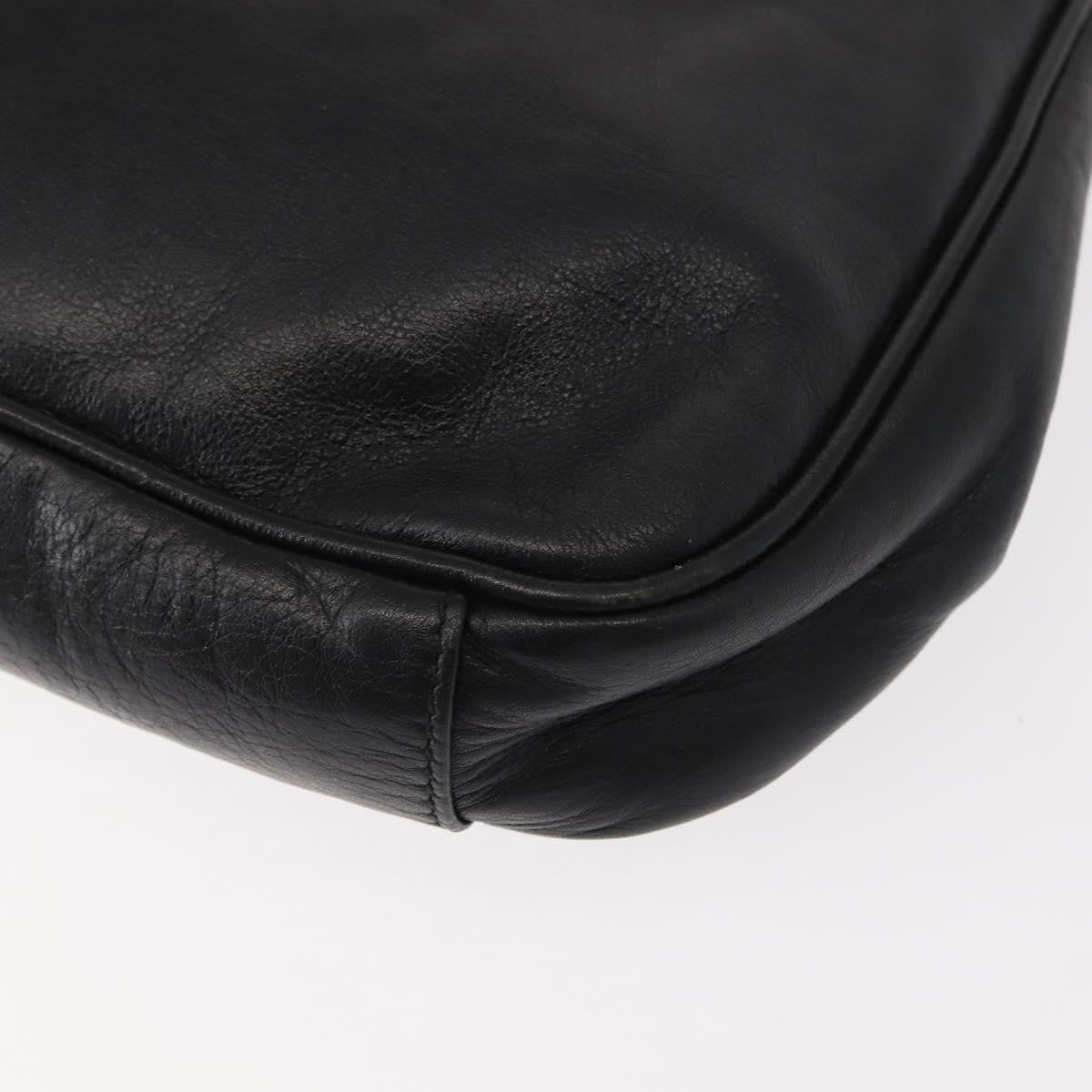 Fendi Vintage Shoulder Bag Leather, BLACK, LEATHER, Shoulder bag