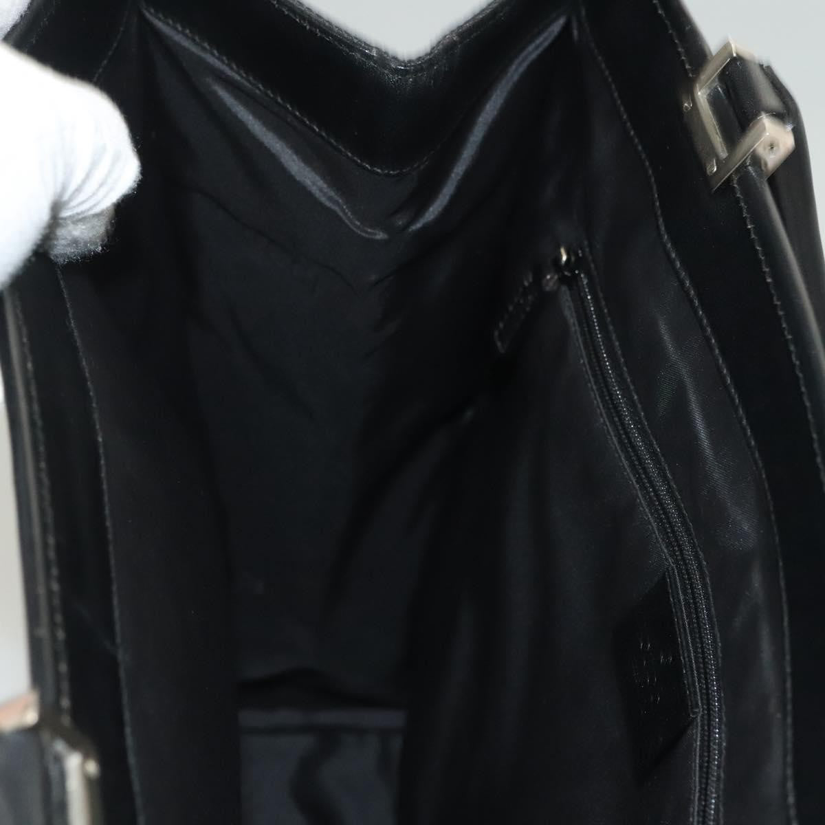 "Gucci Vintage Jackie Tote Canvas, Leather", BLACK, CANVAS, Tote bag