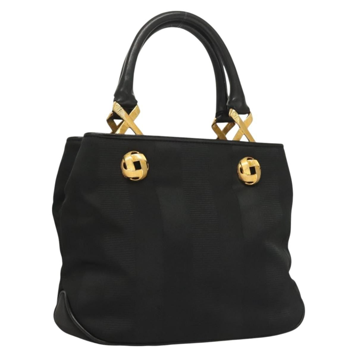 Salvatore Ferragamo Vintage Handbag Nylon, BLACK, NYLON, Handbag