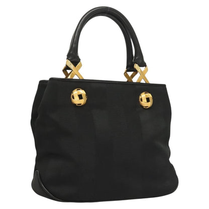 Salvatore Ferragamo Vintage Handbag Nylon, BLACK, NYLON, Handbag