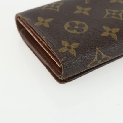 Louis Vuitton Porte Monnaie Tresor Wallet Monogram Canvas, BROWN, CANVAS, Wallets
