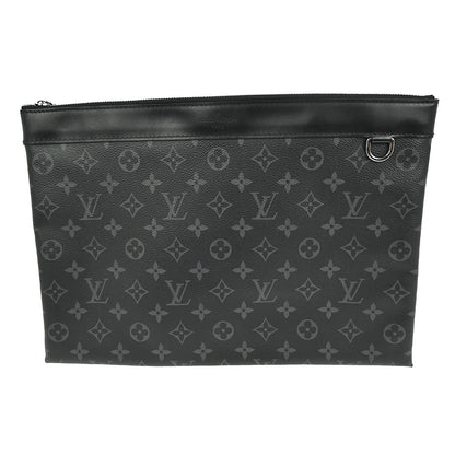 Louis Vuitton Discovery Pochette Monogram Eclipse Canvas, BLACK, CANVAS, Clutche & pouche