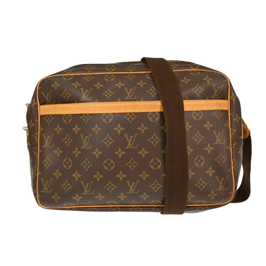Louis Vuitton Reporter Bag Monogram Canvas, BROWN, CANVAS, Shoulder bag