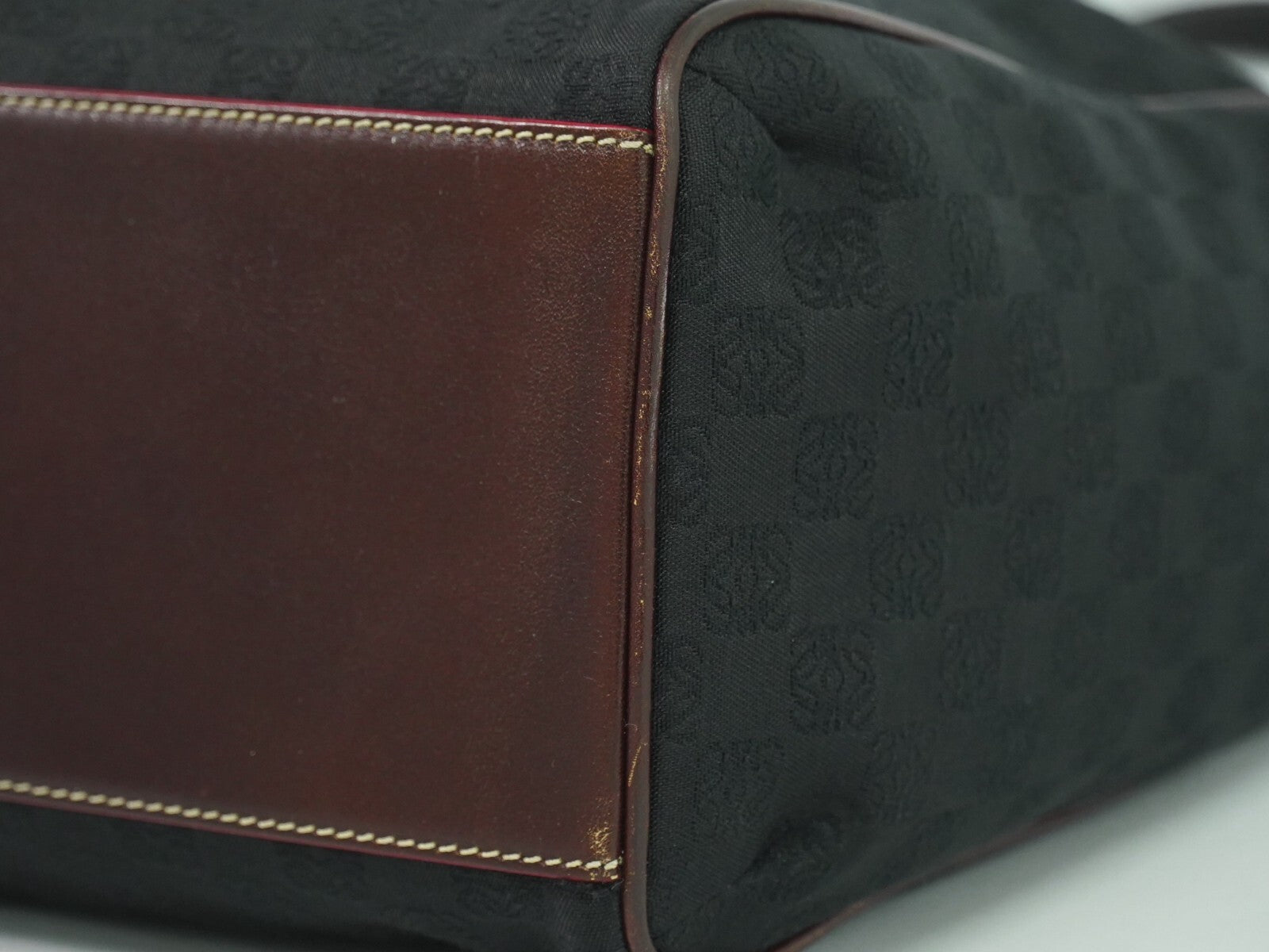 Loewe Anagram Tote Canvas, BLACK, CANVAS, Tote bag