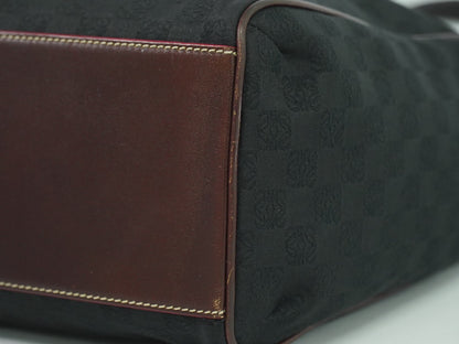 Loewe Anagram Tote Canvas, BLACK, CANVAS, Tote bag