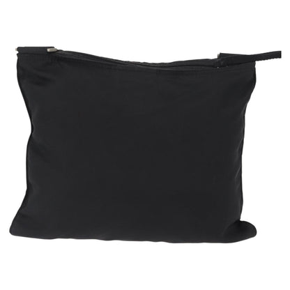 Prada Zip Messenger Bag Tessuto, BLACK, NYLON, Shoulder bag