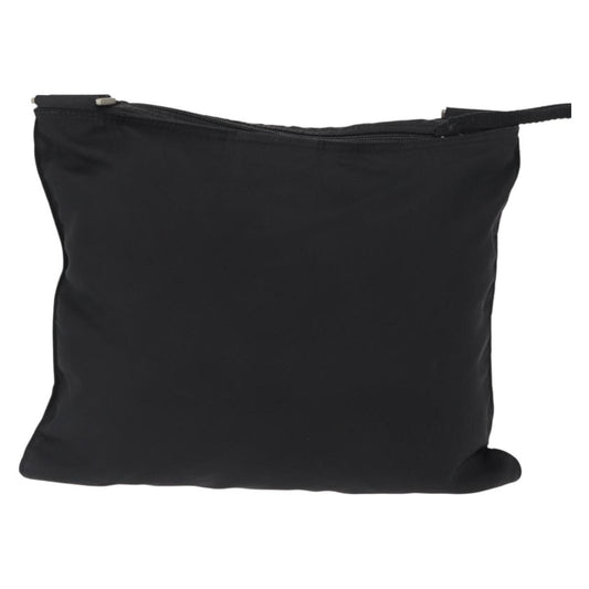 Prada Zip Messenger Bag Tessuto, BLACK, NYLON, Shoulder bag