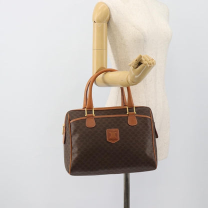 Celine Vintage Macadam Boston bag Canvas, Brown, Canvas, Handbag