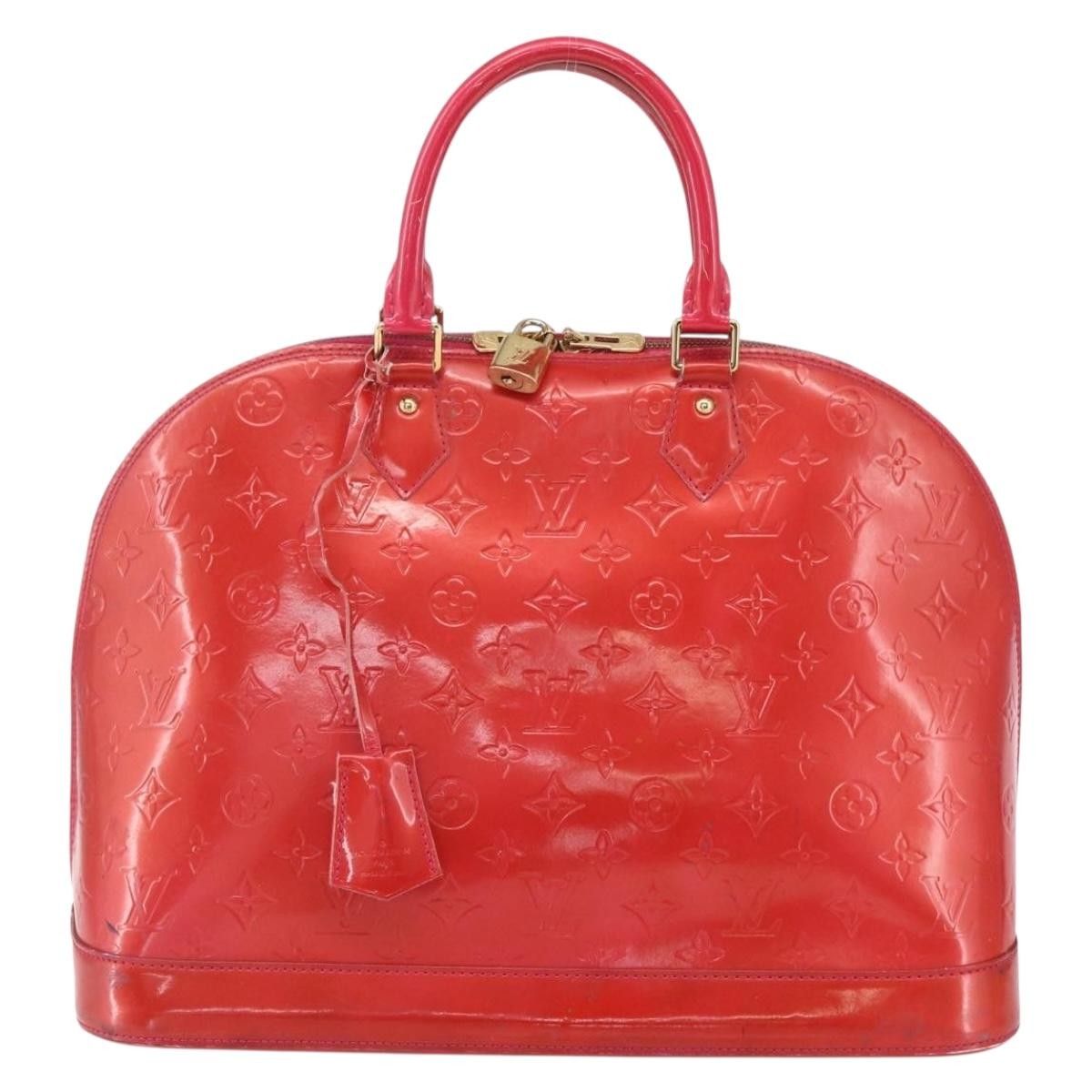 Louis Vuitton Alma Handbag Patent Leather, PINK, PATENT_LEATHER, Handbag