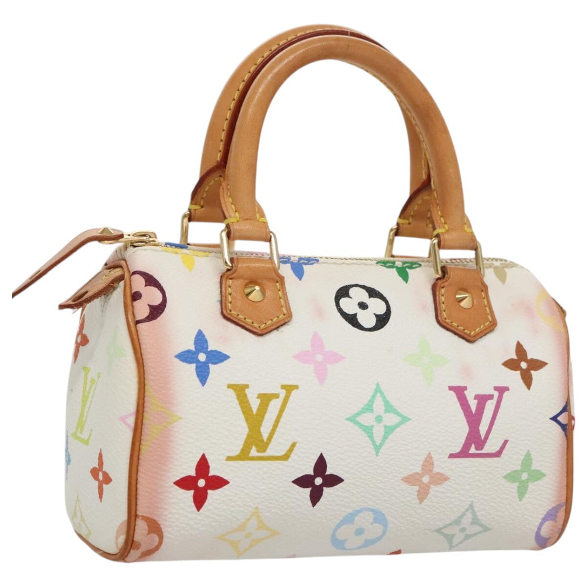 Louis Vuitton Speedy Mini HL Handbag Monogram Multicolor, MULTICOLOUR, CANVAS, Handbag