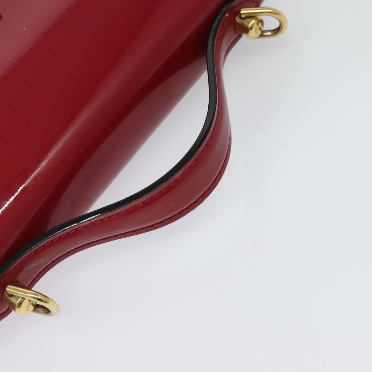 Louis Vuitton Monceau Handbag Vernis, BURGUNDY, PATENT_LEATHER, Handbag