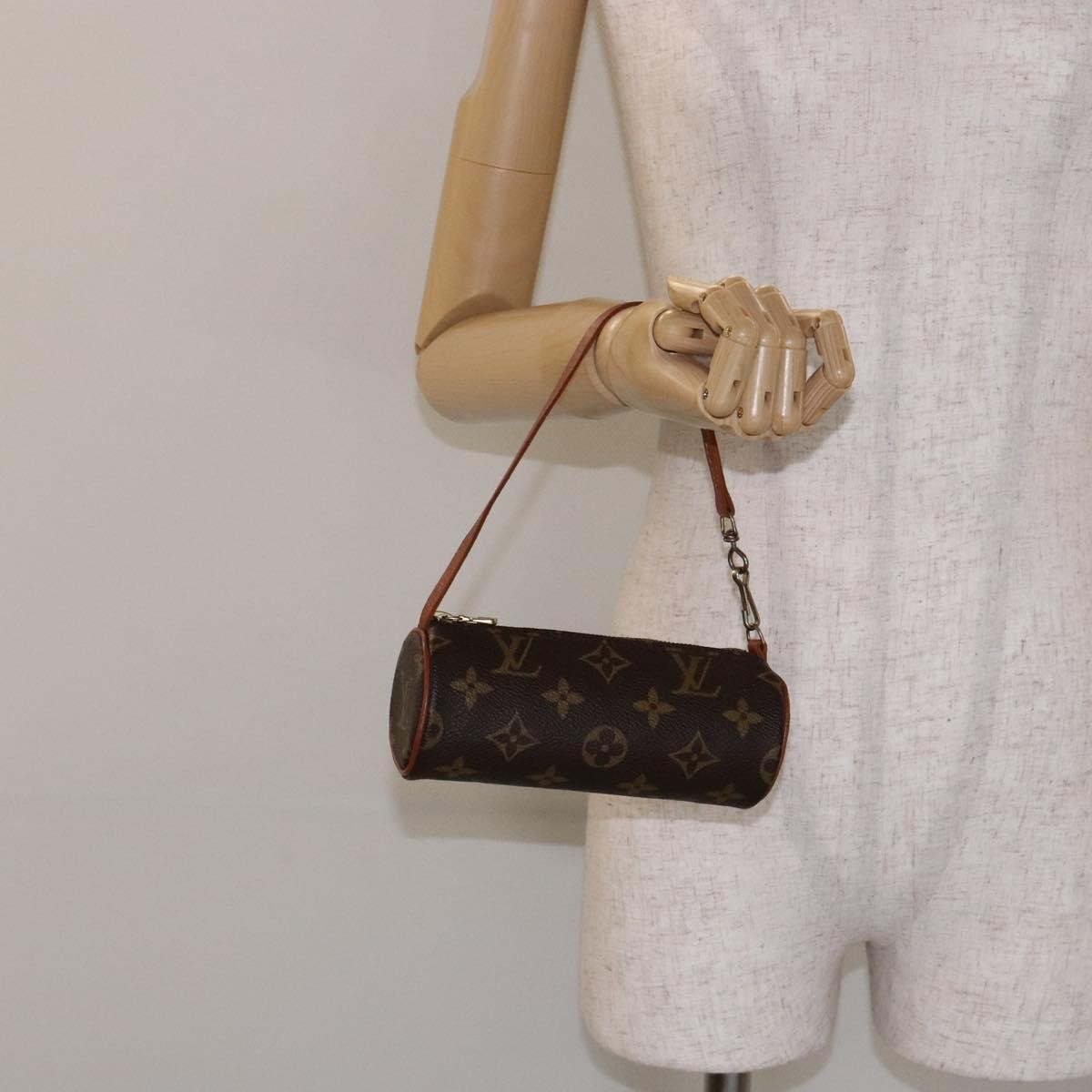 Louis Vuitton Papillon Pochette Monogram Canvas, BROWN, CANVAS, Handbag