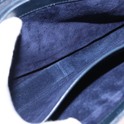 Gucci Vintage Handbag Leather, NAVY, LEATHER, Handbag