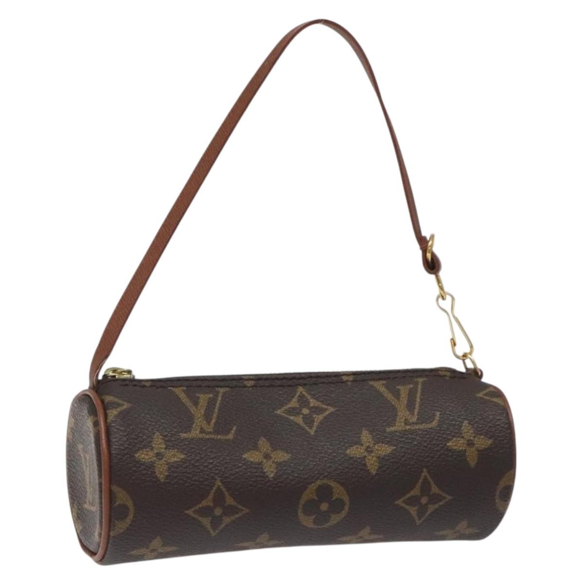 Louis Vuitton Papillon Pochette Monogram Canvas, BROWN, CANVAS, Handbag