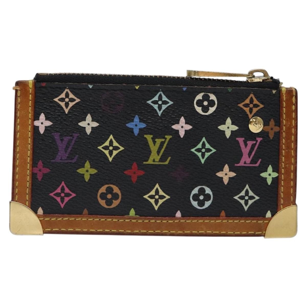 Louis Vuitton Pochette Clés Monogram Canvas, BLACK, CANVAS, Wallets