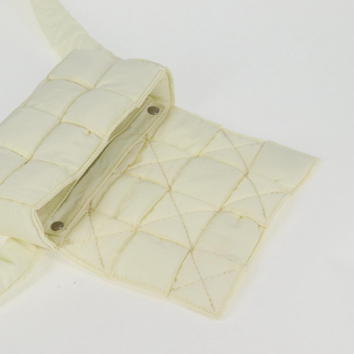 Bottega Veneta Padded Tech Cassette Crossbody Bag Intrecciato Nylon, WHITE, SYNTHETIC, Crossbody bag