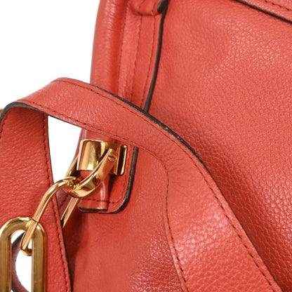 Chloe Paraty Handbag Quilted Leather, RED, LEATHER, Handbag