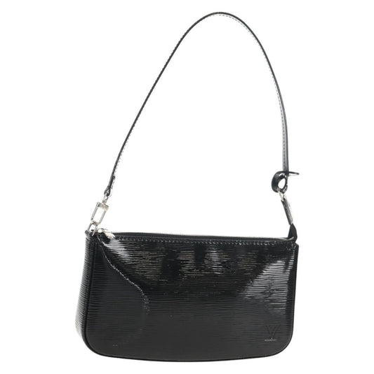 Louis Vuitton Pochette Accessoires NM Electric Epi Leather, BLACK, LEATHER, Clutche & pouche