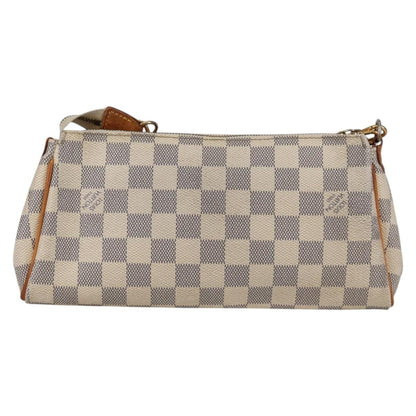 Louis Vuitton Eva Handbag Damier, WHITE, CANVAS, Shoulder bag