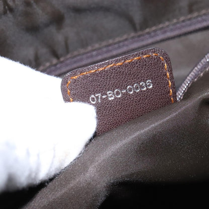 Christian Dior Vintage Trotter Handbag Canvas, BROWN, CANVAS, Handbag