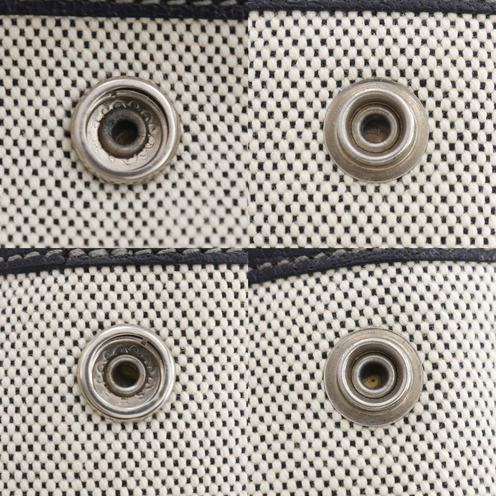 Hermes Garden Party Tote Toile and Leather, GRAY, CANVAS, Tote bag