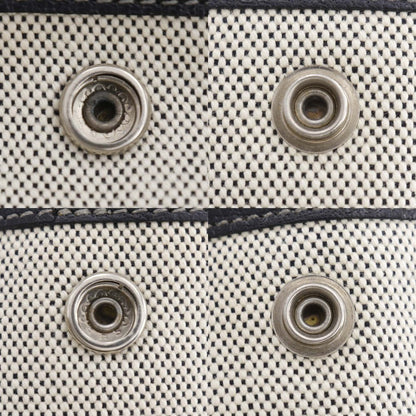 Hermes Garden Party Tote Toile and Leather, GRAY, CANVAS, Tote bag