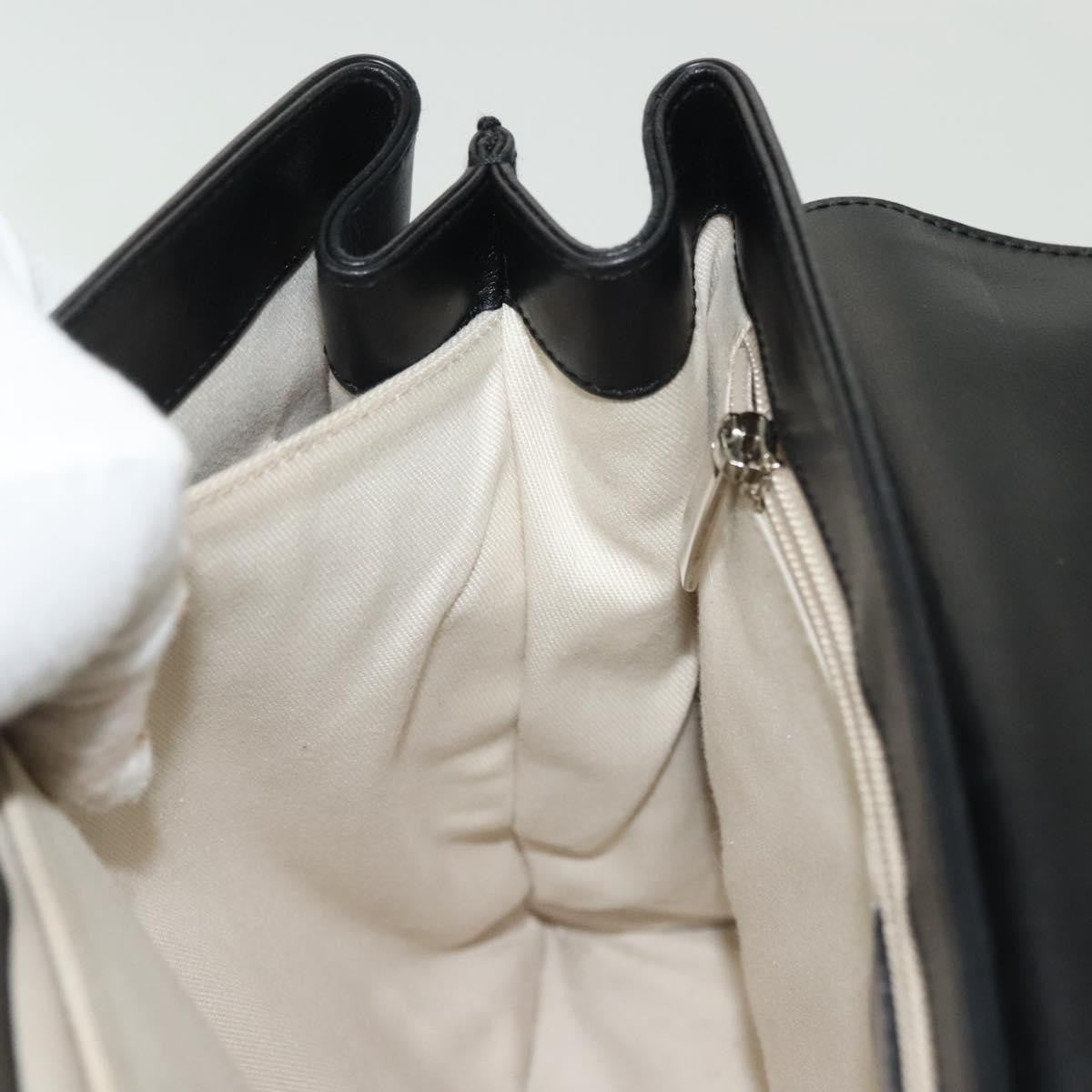 Salvatore Ferragamo Virna Satchel Leather, BLACK, LEATHER, Handbag