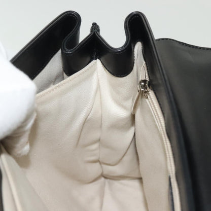 Salvatore Ferragamo Virna Satchel Leather, BLACK, LEATHER, Handbag