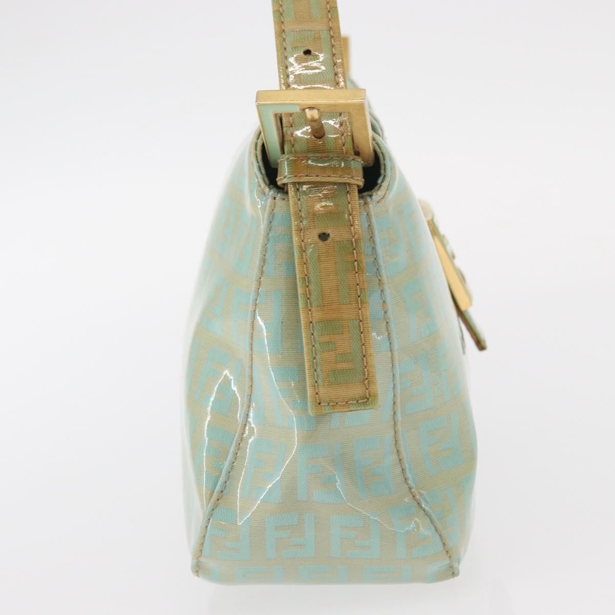 Fendi Double Flap Bag Zucchino Canvas, GREEN, CANVAS, Handbag