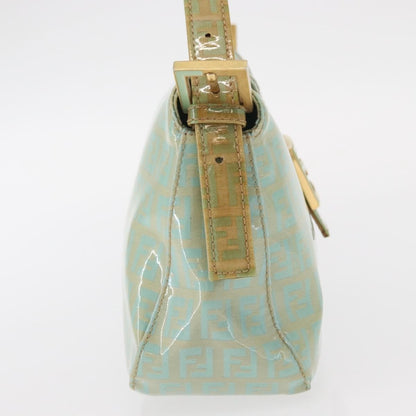 Fendi Double Flap Bag Zucchino Canvas, GREEN, CANVAS, Handbag