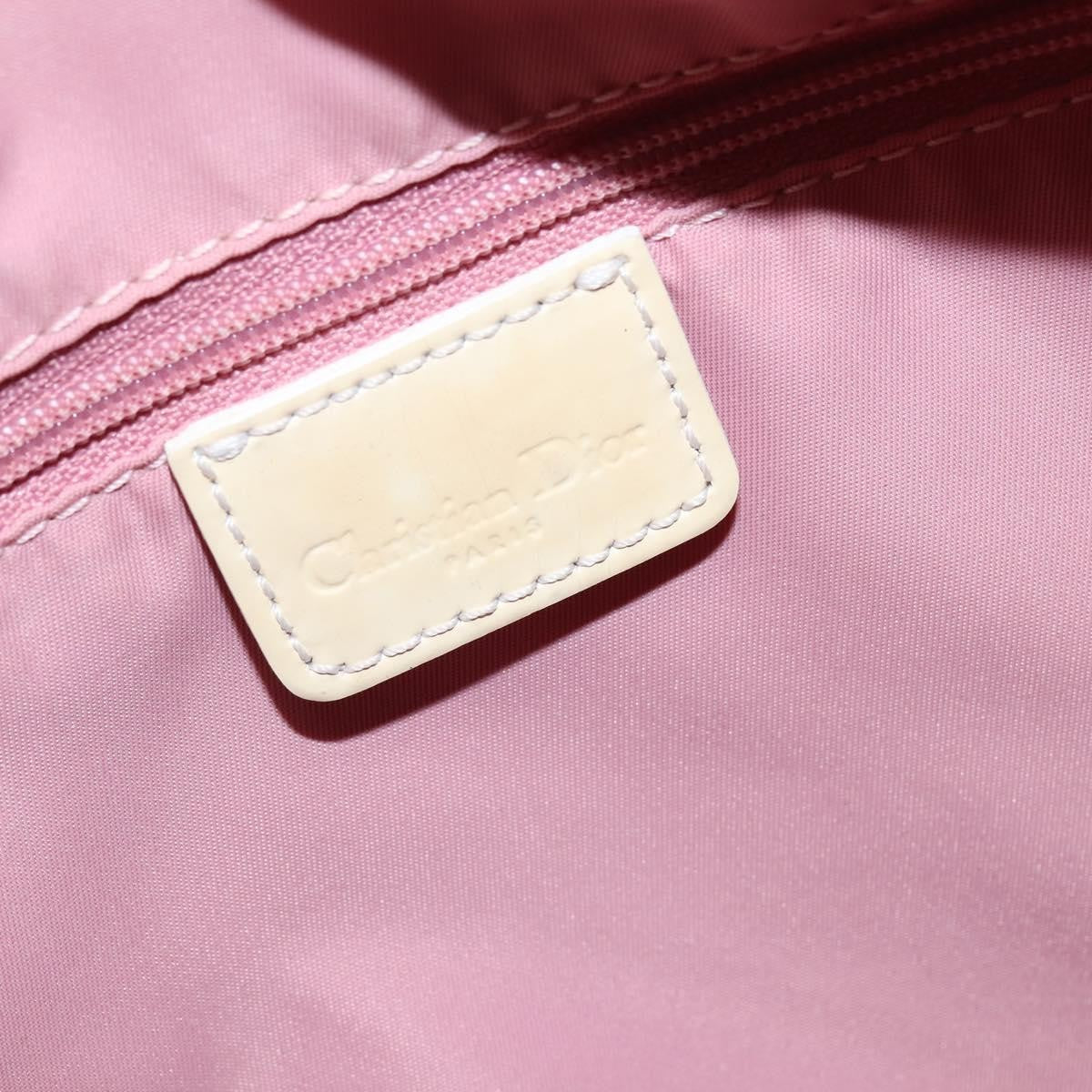 Christian Dior Vintage Trotter Boston Bag Diorissimo Coated Canvas, PINK, PVC, Handbag