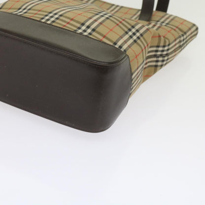 Burberry Nova Check Tote Leather, BEIGE, CANVAS, Tote bag