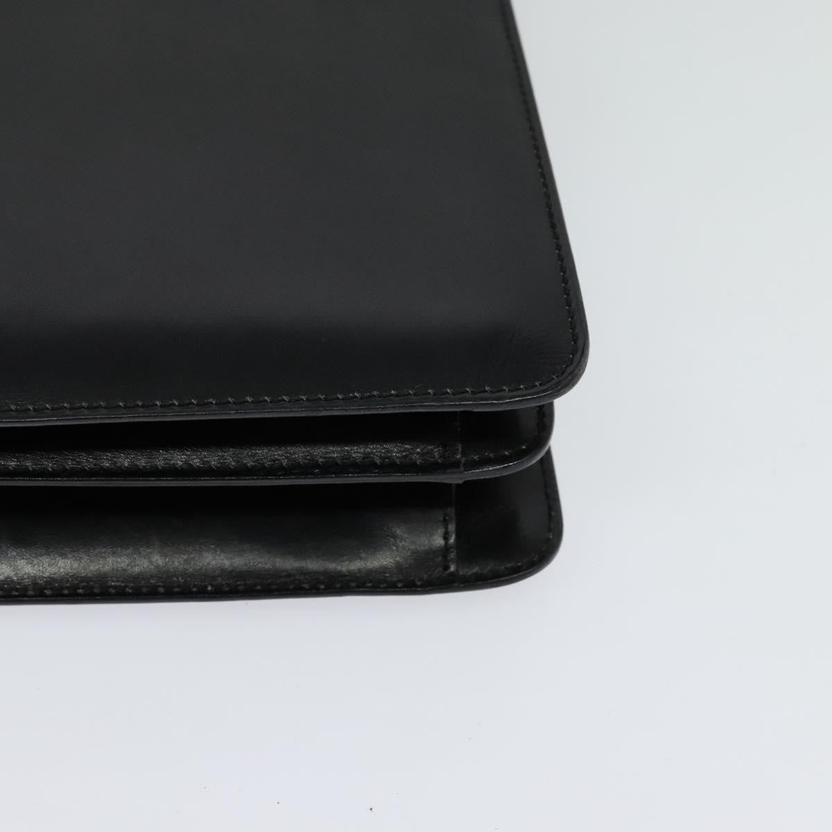 Celine Shoulder Bag Leather, BLACK, LEATHER, Shoulder bag