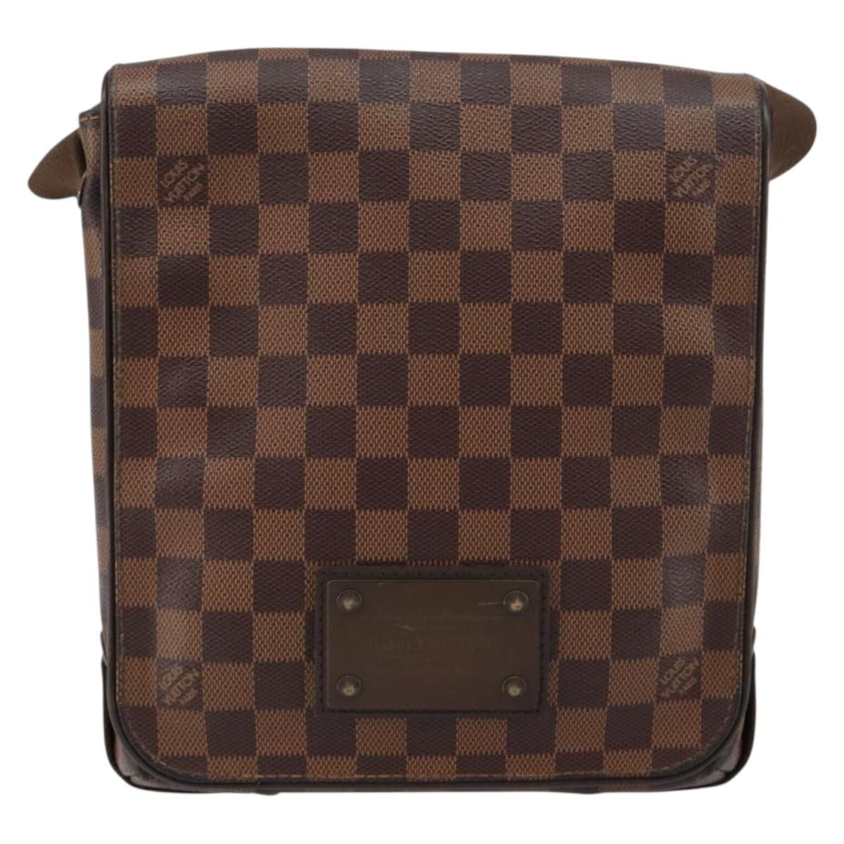 Louis Vuitton Brooklyn Handbag Damier, BROWN, CANVAS, Shoulder bag