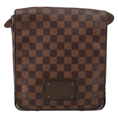 Louis Vuitton Brooklyn Handbag Damier, BROWN, CANVAS, Shoulder bag