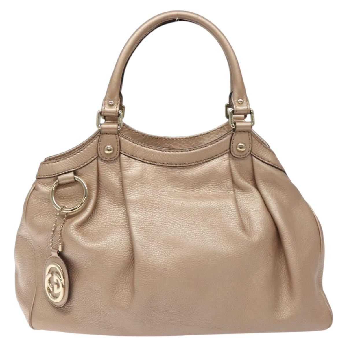 Gucci Sukey Tote Leather, PINK, LEATHER, Tote bag