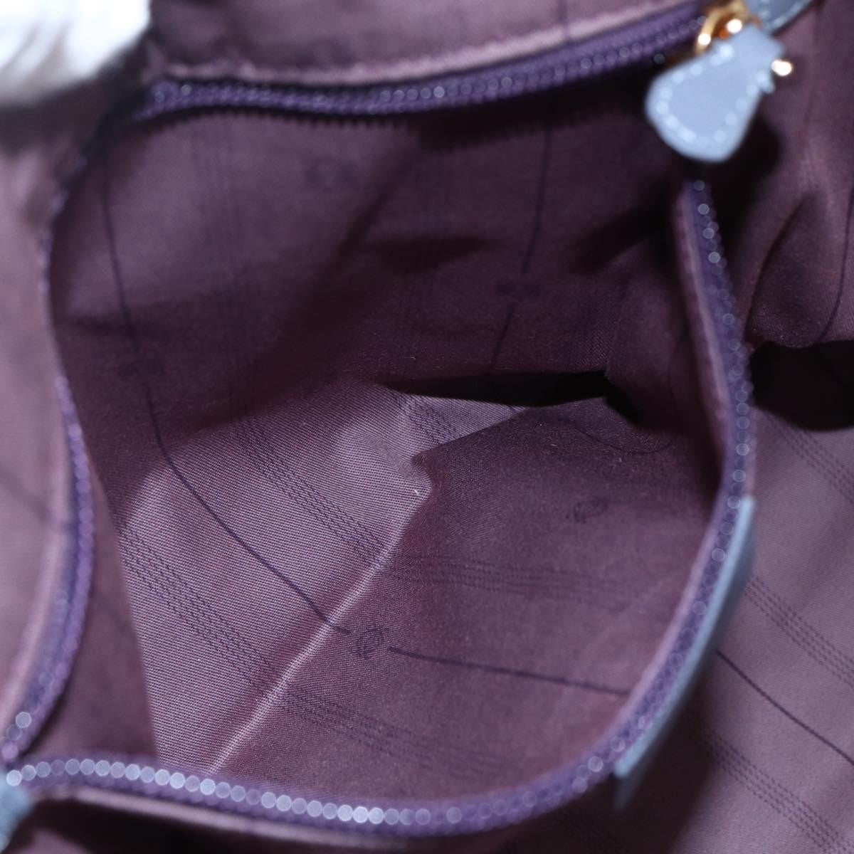 Loewe Anagram handbag Leather, BLUE, LEATHER, Handbag