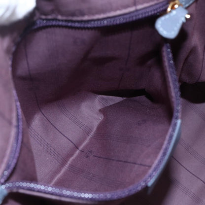 Loewe Anagram handbag Leather, BLUE, LEATHER, Handbag