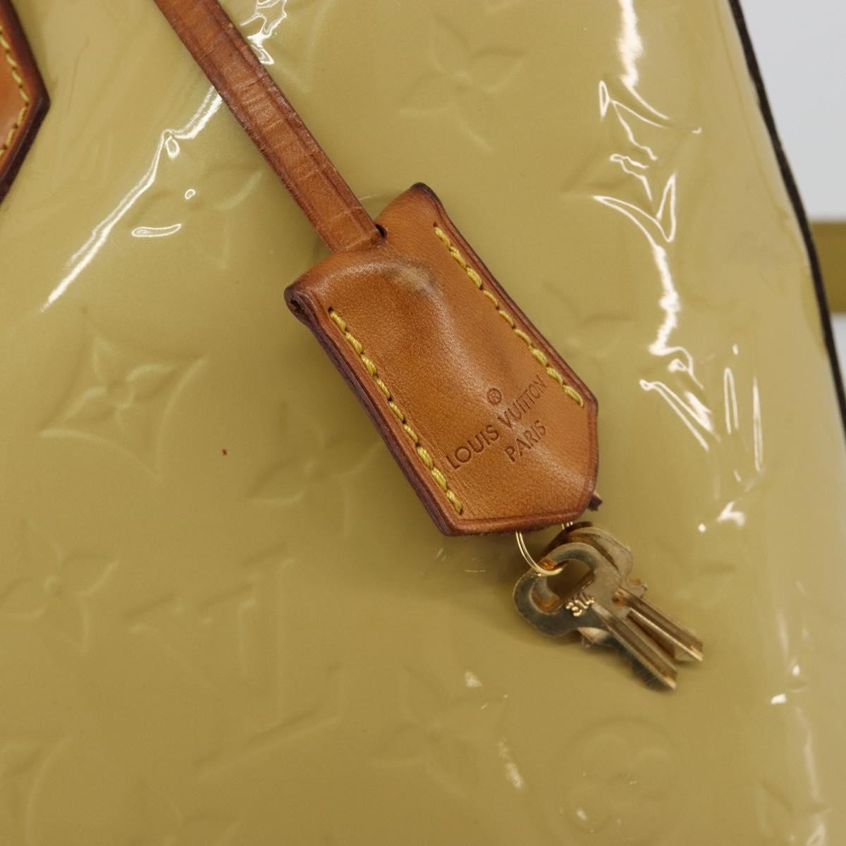 Louis Vuitton Montebello Handbag Monogram Vernis, Beige, Patent Leather, Handbag