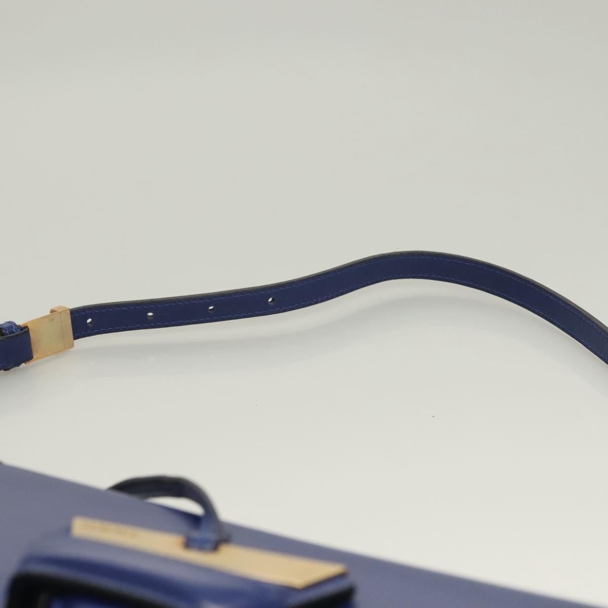 Loewe Barcelona Shoulder Bag Leather, BLUE, LEATHER, Shoulder bag